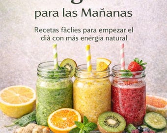 Batidos Energéticos para las Mañanas | 3 Recetas Fáciles | Guía Digital PDF | Energía Natural para Empezar el Día