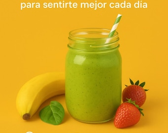 Guía Digital de Batidos Saludables | 20 Recetas Naturales + Plan Semanal + Consejos Nutricionales | Ebook de Smoothies Detox y Energéticos