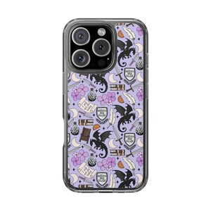 Fourth Wing Inspired Clear Phone Case