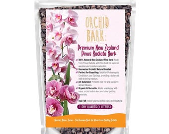 プレミアムオーキッドバーク ニュージーランド産パイン | 速乾性 ラジアータ松樹皮 蘭用培養土 根腐れ防止
