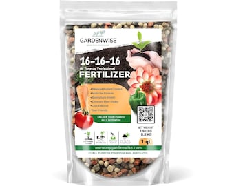 16-16-16 All Purpose Fertilizer | Lawn, Garden & Tree Plant Food