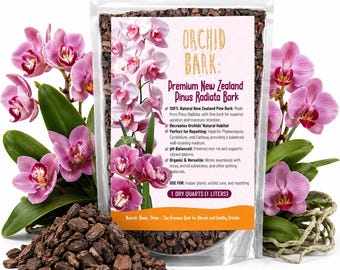 NZ Pine Orchid Bark Medium | New Zealand Pinus Radiata Potting Mix for Phalaenopsis, Epiphytes, Aroids, Anthurium & Carnivorous Plants