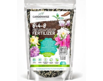 Acidic Fertilizer 8-4-8: Azalea, Camellia, Hydrangea & Evergreen Food - Etsy