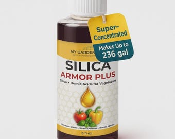 Silica Humic Acid Fertilizer 0-0-4 | Veggie & Hydro Growth Booster | Strong Stems, Roots and Yields