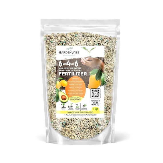 6-4-6 Citrus & Avocado Fertilizer | Slow-release Plant Food - Etsy