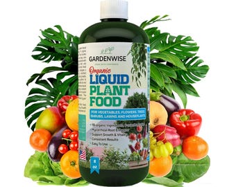 Organiczny płynny nawóz do roślin | Uniwersalny nawóz do roślin doniczkowych i ogrodowych | Naturalny wzmacniacz wzrostu roślin doniczkowych i ogrodowych