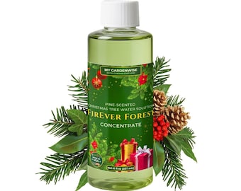 FirEver Christmas Tree Food 8oz | Pine-Scented & Fragrance-Free Preserver | Keep Trees Fresh, Reduce Needle Drop, Holiday Additive