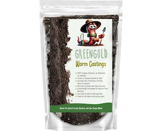 Húmus de minhoca orgânico | Adubo natural para o solo, estimulante para plantas