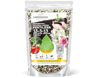 13-3-13 Slow Release Fertilizer | All Purpose Plant Food with Iron & Magnesium