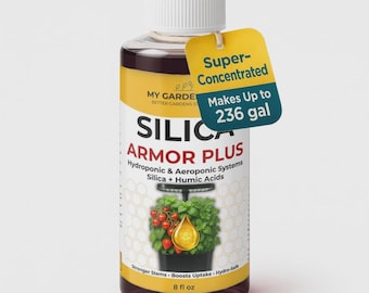 Silica Humic Acid Fertilizer 0-0-4 for Hydro, Soil, Coco & Aquaponics | Stronger Stems, Roots and Bloom Support