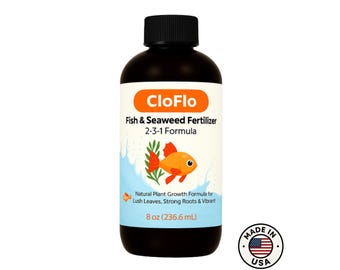 CloFlo vis- en zeewierplantenvoeding: biologische tuingroeiboost (8oz)