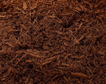 Premium Brown Wood Mulch Decorative Garden Mulch for Landscaping Beds Planters and Lawns Moisture Retention Weed Control Organic