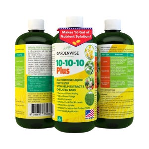 Fertilizante líquido para plantas 10-10-10 / Algas marinas y hierro quelatado