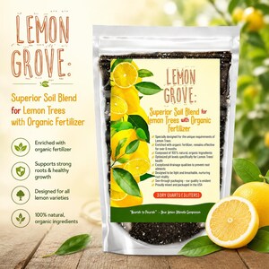 Organic Citrus Potting Mix for Lemon Trees & Citrus Plants | Fast Draining Fertilized Soil for Indoor and Outdoor Pots