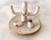 Ceramic Saguaro Cactus Ring Dish