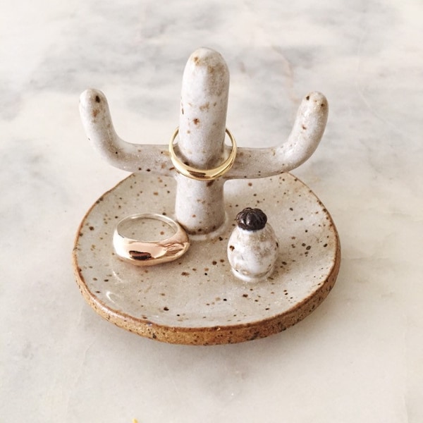 MADE TO ORDER // Ceramic Saguaro Cactus Ring Dish