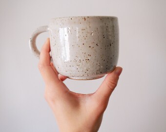 SECONDS SALE // Sea Salt Mug // speckled ceramic pottery mug