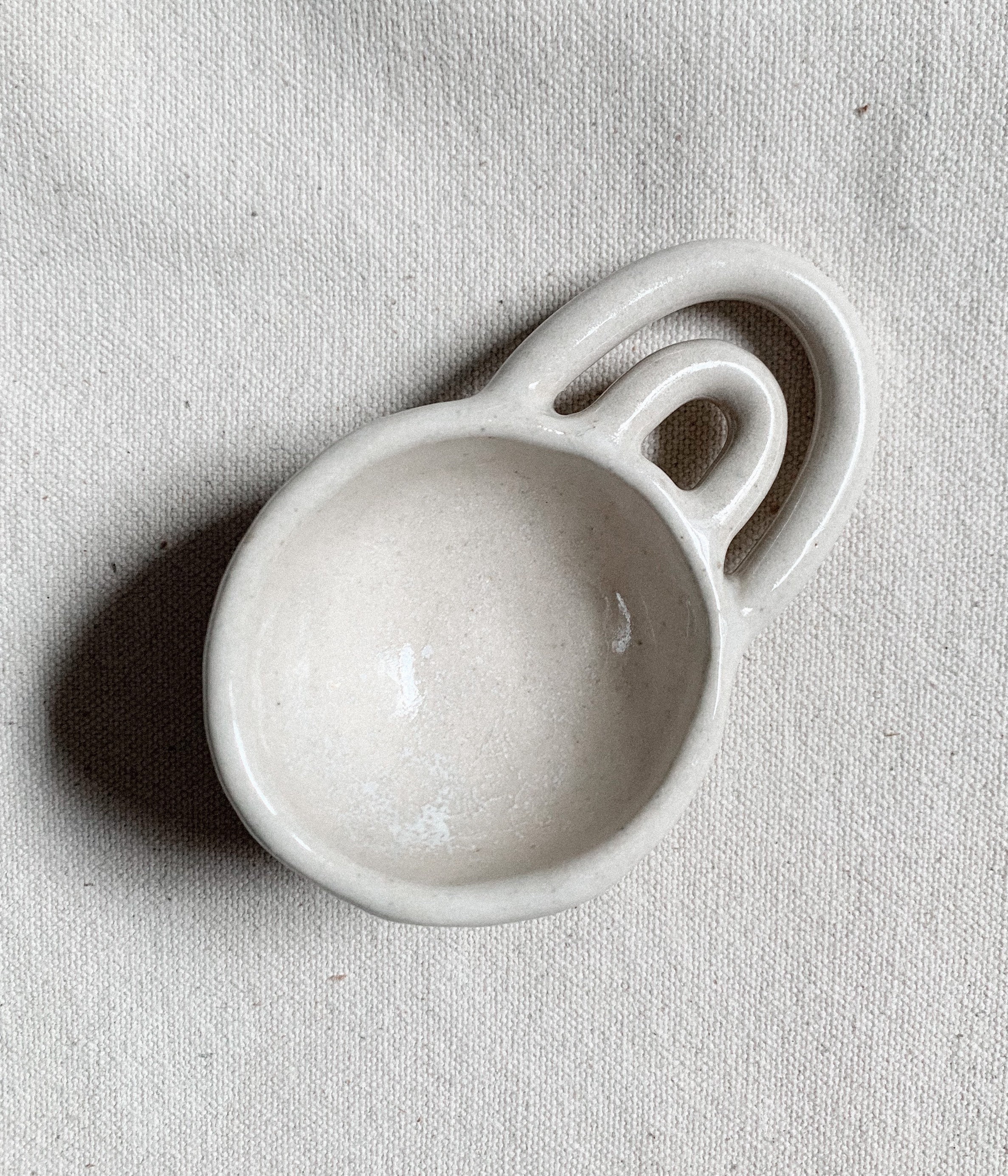 Boule de Cassini // Café en Céramique Fait à La Main, Thé, Cuillère Aux Herbes