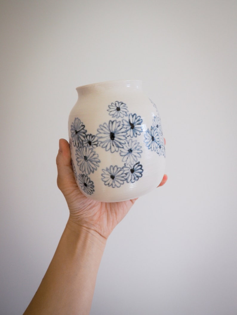 Bamboo Brush Blossom Vase // handmade ceramic pottery image 6