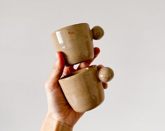 Anji Cup in Biscotti // Ceramic Espresso Mug