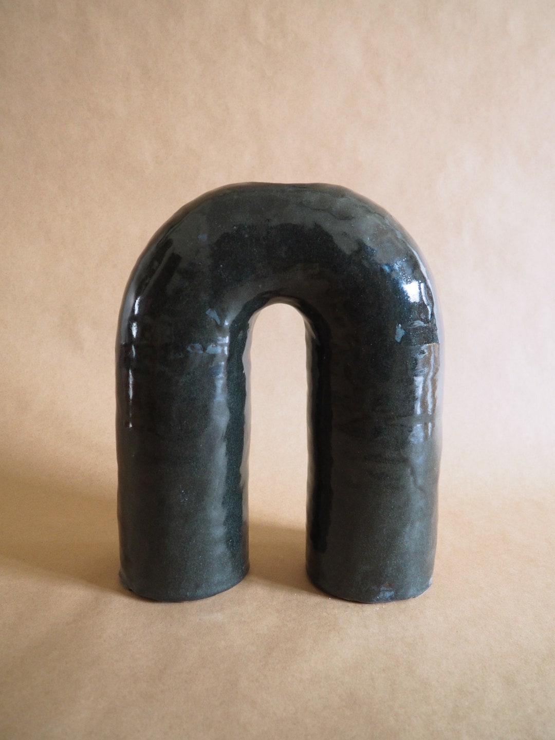 Ceramic Oval Vase Arch Design