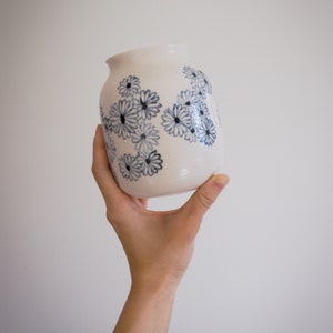 Bamboo Brush Blossom Vase // handmade ceramic pottery image 2