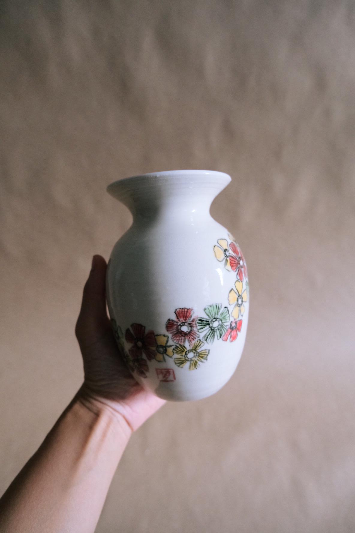 竹製のブラシ型フラワーベース // 手作りの陶器 - Etsy 日本
