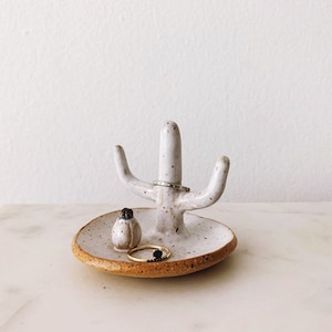 SECONDS SALE // Ceramic Saguaro Cactus Ring Dish // Handmade Pottery