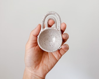 Cassini Scoop // handmade ceramic coffee, tea, herb spoon