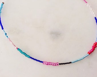 Block Party Collection Nr. 4 / / handgearbeitete Halsband / / color Block-Kette