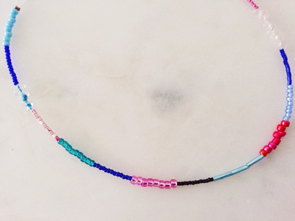 Handmade Beaded Choker // - Etsy