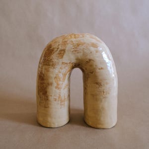 Arch Vase in Nutmug // Handmade Ceramic Vessel