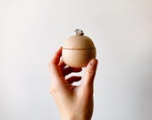 Petite Moon Rock Jar // ceramic lidded vessel