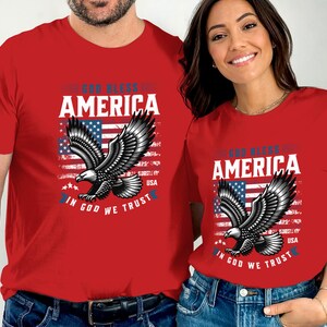 God Bless Eagle T-Shirt, Patriotic American Flag Tee, USA Pride Shirt, Bald Eagle Graphic Tee, Distressed Flag T Shirt, Patriotic Gifts
