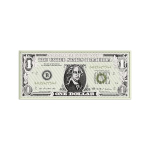 United States Dollar Embroidery Design | Money Embroidery | US Dollar Embroidery Design | Embroidery File | All Formats | Instant Download