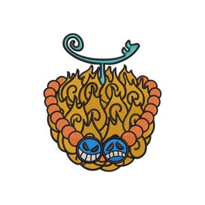 Ace Fruit Anime Inspired Embroidery Design | Anime Fruit Embroidery | Anime Embroidery Pattern | Machine Embroidery File | Instant Download