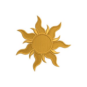 Sun Symbol Embroidery Design | Graphics Emogi Embroidery | Sun Embroidery Design | Machine Embroidery File | Instant Download