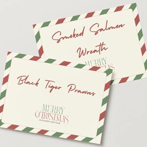 Cartes gourmandes de Noël