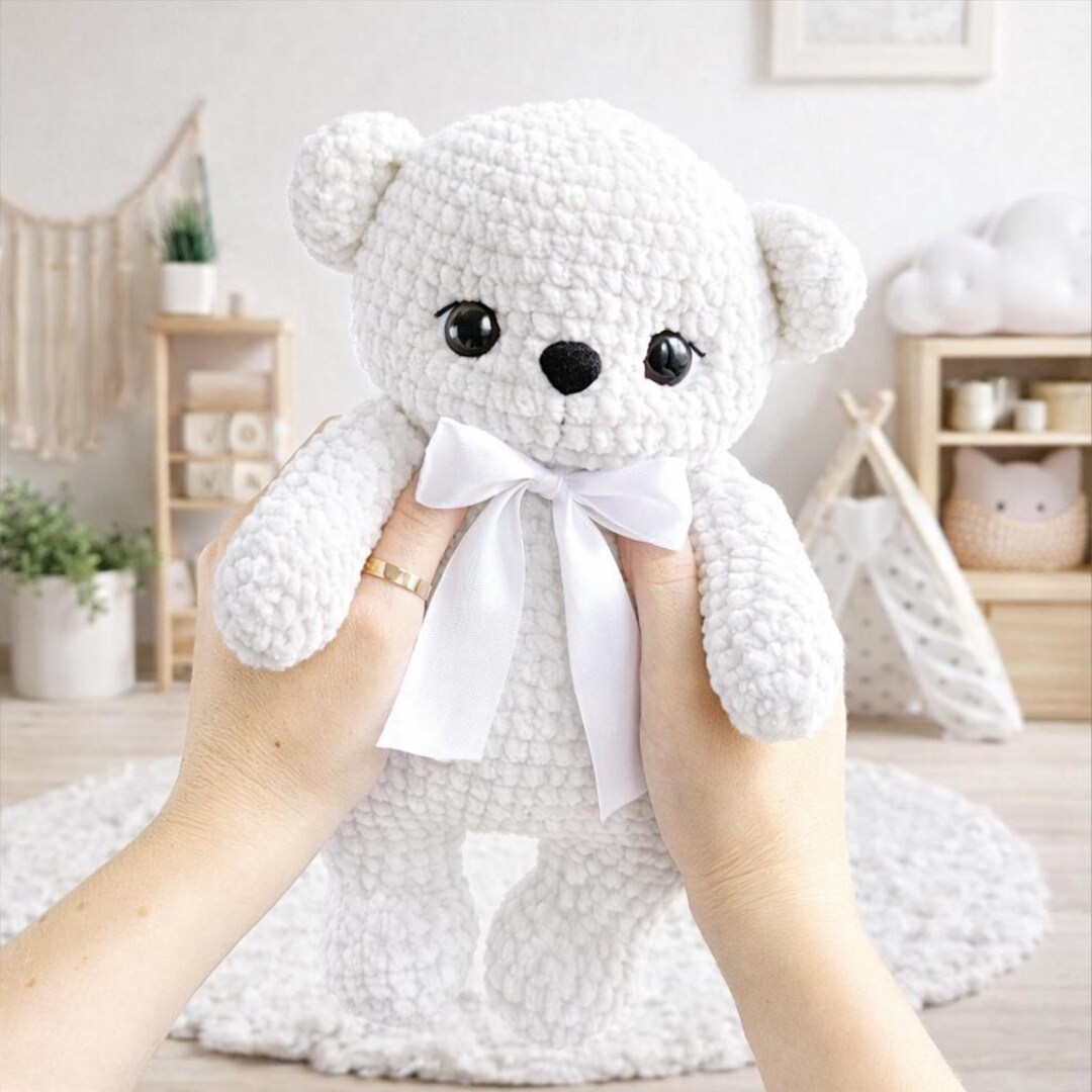 Plush Polar Bear Crochet Pattern PDF – Amigurumi Tutorial in English - Etsy