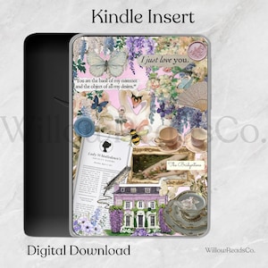 Bridgerton Inspired Kindle Insert: Bookish Kindle Design (Printable Digital Download)