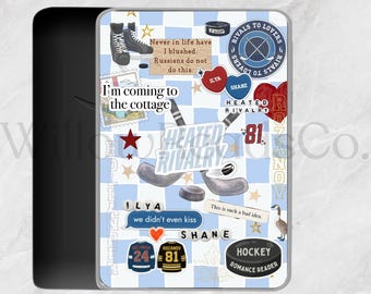 Heated Rivalry Inspired Kindle Insert | Hockey Romance Kindle Design (Printable Digital Download)