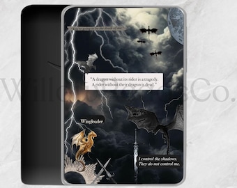 Fourth Wing Kindle Insert: Onyx Storm  (Printable Digital Download)