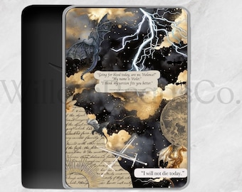 Fourth Wing Kindle Insert: Fantasy Bookish Design (Printable Digital Download)