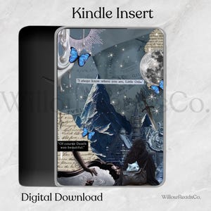 Quicksilver Kindle Insert: Fantasy Bookish Design (Printable Digital Download)
