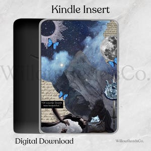 Quicksilver inspired Kindle insert | Kindle printable insert | Digital download