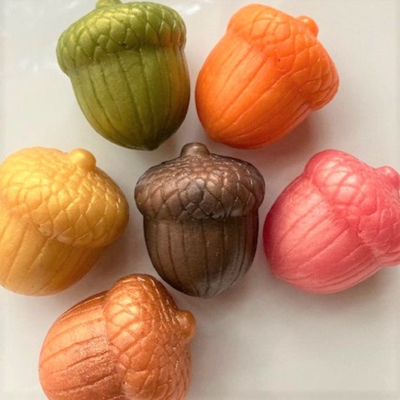 5 Acorn Soap Party Favors, Thanksgiving Gifts, Friendsgiving Decor, Fall Baby Shower Favors, Autumn Wedding Favors for Guests, Handmade Soap Il_570xn