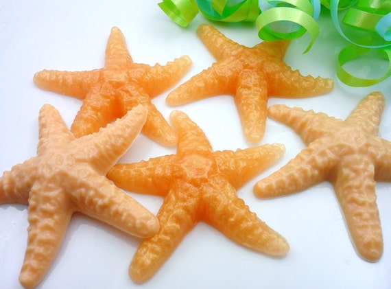 5 Starfish Soap Favors, Beach Wedding Favors, Starfish Party Favors, Bridal Shower Favors, Bachelorette, Anniversary, Bridal Party Gifts Il_570xn