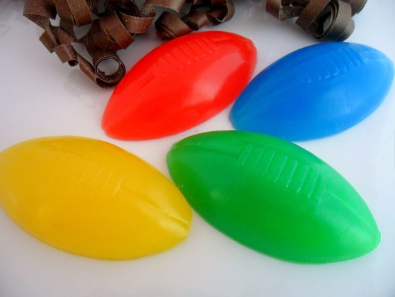 10 Football Soap Party Favors, Boys Birthday Party Favors, Football Favors, Football Party Favors, Gender Reveal, Boy Baby Shower Favors Il_570xn