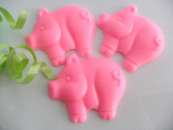 Barnyard Baby Shower Favors - Farm Animal Party Favors - Baby Shower Soap Favors - Birthday Party Favors - Set of 10 Pig Soap Favors Il_570xn