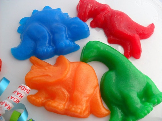 5 Dinosaur Soap Favors, Dinosaur Party Favors, Birthday Favors, Baby Shower Favors, Dino Party Favors, Gender Neutral, Drive By Gifts Il_570xn